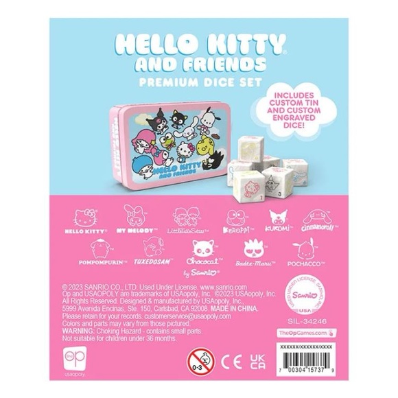 Sanrio Hello Kitty and Friends Premium Dice Set - Picture 3 of 9